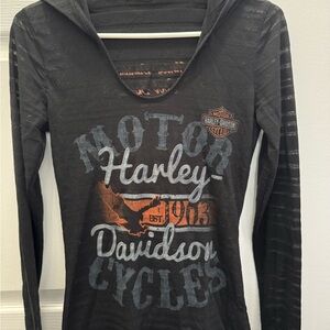 Harley-Davidson Black Graphic Hoodie